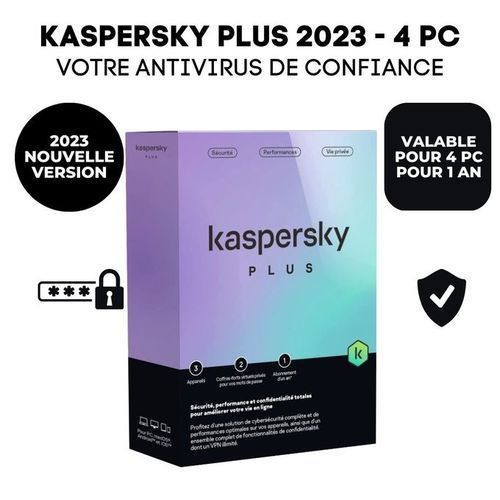 Kaspersky plus Antivirus Internet Security 4 poste 2025