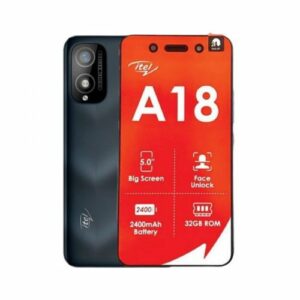 iTel A18 – Mémoire 32 Go – RAM 2 Go – Photo 5 MP – Ecran 5 pouces