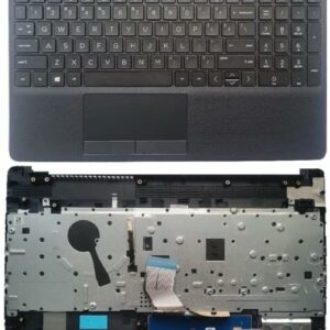 Clavier d&rsquo;ordinateur Portable pour HP Laptop 15-DW 15s-du 15s-DY TPN-C139 250 G8 avec Couvercle supérieur Repose-Poignets Noir (Remplacement du Clavier)