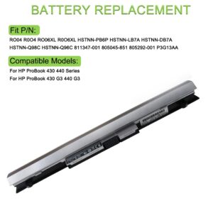 RO04 RO04XL Batterie pour HP ProBook 430 G3 440 G3