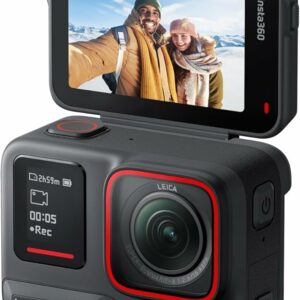 Insta360 Ace Pro 2 Pack Double Batterie – Caméra d&rsquo;action étanche 8K co-conçue avec Leica, capteur 1/1,3&Prime;, Double Puce d&rsquo;IA, qualité en Basse lumière, Audio avancé, écran Rabattable, édition IA