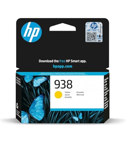 Cartouche d’encre HP 938 jaune rendement 800 pages