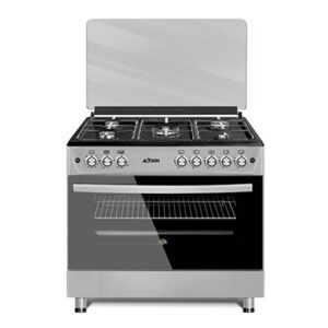 CUISINIERE ASTECH CK98GAZF 5FEUX GAZ FULL OPTION INOX