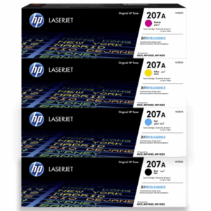 Lot cartouche HP 207A Noir et Couleur – lot de 4 toners HP 207A original