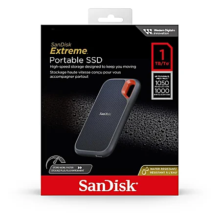 Disque Dur externe SSD sandisk extreme portable 1To