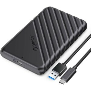 BOITIER DISQUE DUR ORICO SATA HDD/SSD 2.5&Prime; USB-C 3.1 GEN1 NOIR