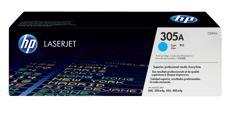 CARTOUCHE IMPRIMANTE HP LASER JET 305A BLEU CE411A
