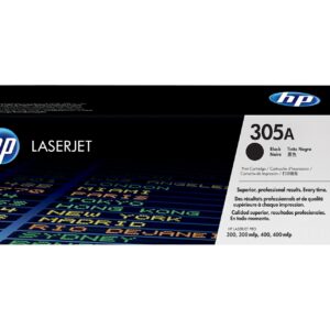 HP 305A CE410A Toner Noir Authentique pour HP Color LaserJet Pro M351 / M375 / M451 / M475