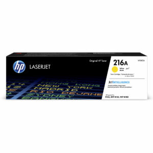 HP 216A W2412A Cartouche Toner Jaune Authentique pour HP LaserJet Pro M182n / M183fw, Taille Unique