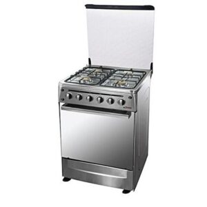 CUISINIERE ASTECH CK66ELCF 60/60 4FEUX INOX AVEC ECRAN&CHALEUR TOURN
