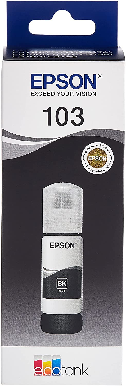 Bouteille d’encre Epson 103 Ecotank Noir