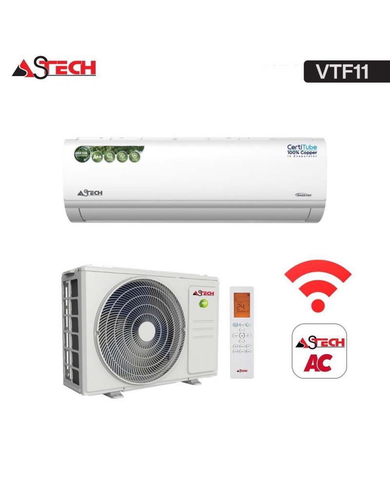 SPLIT ASTECH 12VTF111 12000BTU INVERTER + WIFI 1.5CV